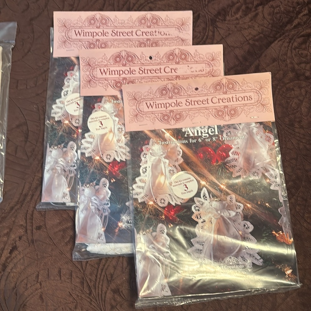 Wimpole Street Creations Angel Ornament Craft Kits, Set of 3